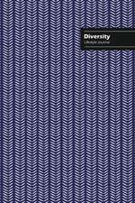 Diversity Lifestyle Journal, Creative Write-in Notebook, Dotted Lines, Wide Ruled, Medium Size (A5), 6 x 9 Inch (Blue)