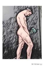 Huhn, M: Male Nude themed grid page notepad $ir Michael Limi