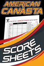 American Canasta Score Sheets