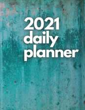 Large 2021 Daily Planner, Turquoise Edition