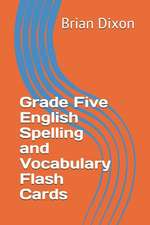 Grade Five English Spelling and Vocabulary Flash Cards