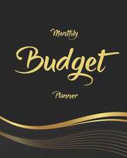 Monthly Budget Planner: Gold Design 12 Month Budget Organizer Journal Notebook Finance Planner, Money Organizer, Debt Tracker