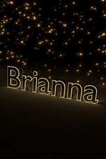 Brianna: Blank Notebook with Dot Grid Border & Cream Paper