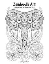 Zendoodle Art Coloring Book for Grown-Ups 1 & 2