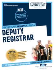 Deputy Registrar (C-1246): Passbooks Study Guide Volume 1246