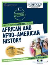 African and Afro-American History (Rce-1)