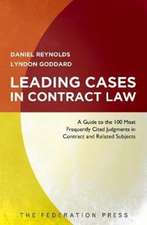 Reynolds, D: Leading Contract Cases