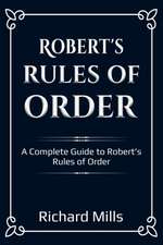 Robert's Rules of Order