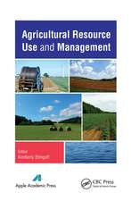 Agricultural Resource Use and Management