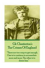 Gk Chesteron's the Crimes of England