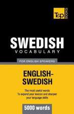 Swedish Vocabulary for English Speakers - 5000 Words: Organization, Finance and Capital Markets