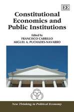 Constitutional Economics and Public Institutions