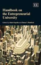 Handbook on the Entrepreneurial University