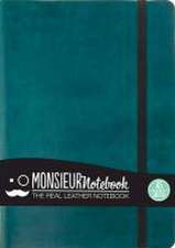 Monsieur Notebook A5 - blanko (140gr) türkis