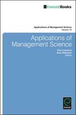 Applications of Management Science