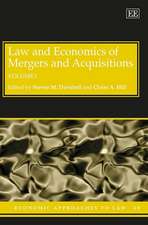 Law and Economics of Mergers and Acquisitions