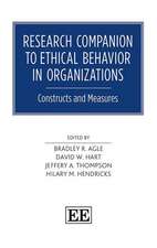 Research Companion to Ethical Behavior in Organi – Constructs and Measures