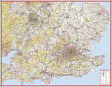 South East & Central England A-Z Road Map