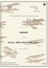 Report on the Pfalz Biplane, Type D.XV., February 1920reports on German Aircraft 19