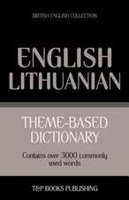 Theme-Based Dictionary British English-Lithuanian - 3000 Words: Geospatial Analysis with Python