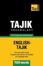 Tajik Vocabulary for English Speakers - 7000 Words: Geospatial Analysis with Python