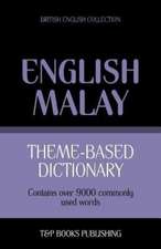 Theme-Based Dictionary British English-Malay - 9000 Words: Geospatial Analysis with Python