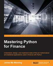 Mastering Python for Finance