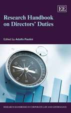 Research Handbook on Directors′ Duties