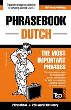 English-Dutch Phrasebook and 250-Word Mini Dictionary