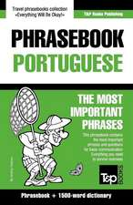 English-Portuguese Phrasebook and 1500-Word Dictionary