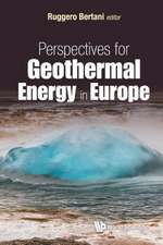 Perspectives for Geothermal Energy in Europe