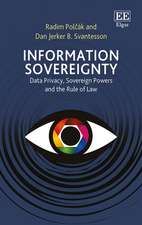 Information Sovereignty – Data Privacy, Sovereign Powers and the Rule of Law