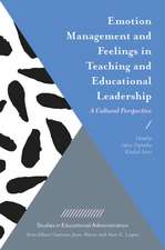 Emotion Management and Feelings in Teaching and – A Cultural Perspective