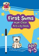 First Sums Wipe-Clean Activity Book for Ages 4-5 (with pen)