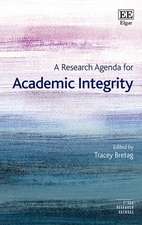 A Research Agenda for Academic Integrity