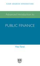 Advanced Introduction to Public Finance