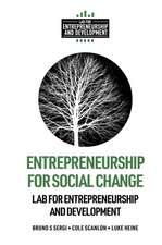 Entrepreneurship for Social Change