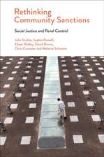 Rethinking Community Sanctions – Social Justice and Penal Control