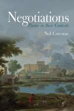 Negotiations: Poems in their Contexts