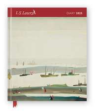 L.S. Lowry 2025 Desk Diary Planner - Week to View, Illustrated throughout