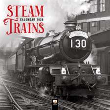 Steam Trains Heritage Wall Calendar 2026 (Art Calendar)