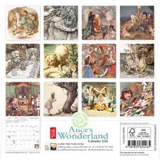 British Library: Alice's Adventures in Wonderland Mini Wall Calendar 2026 (Art Calendar)