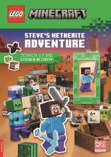 LEGO® Minecraft®: Steve's Netherite Adventure Search & Find Sticker Activity (with Steve minifigure and sword)