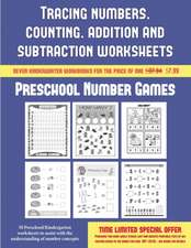 Preschool Number Games (Tracing numbers, counting, addition and subtraction)