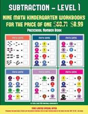 Preschool Number Book (Kindergarten Subtraction/taking away Level 1)