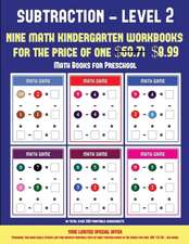 Math Books for Preschool (Kindergarten Subtraction/taking away Level 2)