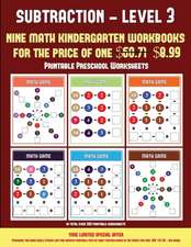 Printable Preschool Worksheets (Kindergarten Subtraction/Taking Away Level 3)