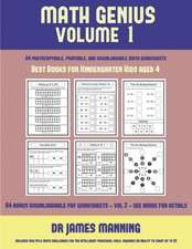 Best Books for Kindergarten Kids aged 4 (Math Genius Vol 1)