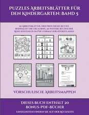 Vorschulische Arbeitsmappen (Puzzles Arbeitsblätter für den Kindergarten