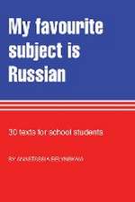 My Favourite Subject Is Russian